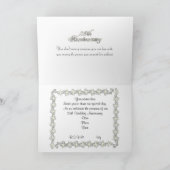 25周年記念パーティーフォーマルシルバー 招待状 (内部)