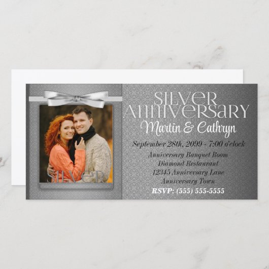 25周年記念パーティー招待状の写真 (正面/裏面)