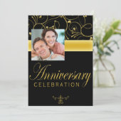 25周年記念パーティー招待状（写真付き） 招待状 (スタンド正面)