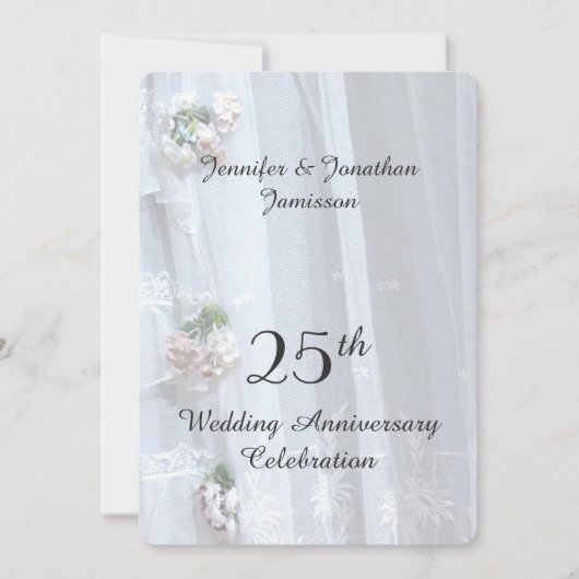 25周年記念パーティー ヴィンテージ ライズ 招待状 (正面)