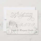 25周年記念パーティー- RSVP返信カード 出欠カード (正面)