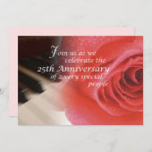 25周年記念ピアノバラ 招待状 (正面/裏面)