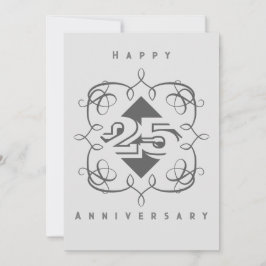 25周年記念フラットグリーティングカード カード