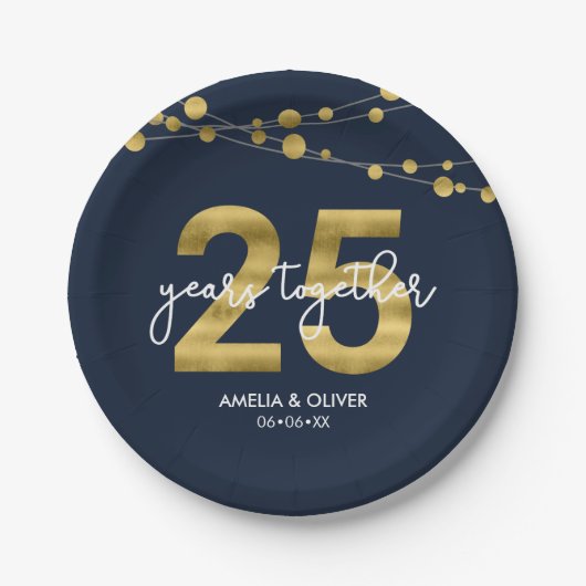 25周年記念ブルーストリングズパーティー ペーパープレート (正面)