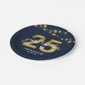 25周年記念ブルーストリングズパーティー ペーパープレート (アングル)