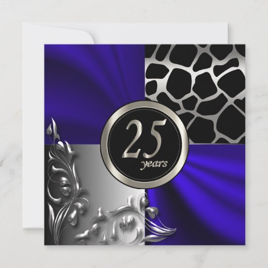 25周年記念ブルー | すべての行事に 招待状 (正面)