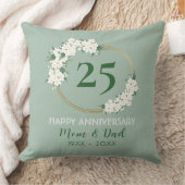 25周年記念ホワイトグリーンフローラシノワセリー クッション (ブランケット)