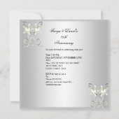 25周年記念ホワイトシルバーパールジュエル2 招待状 (裏面)