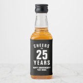 25周年記念ミニ酒瓶ラベル リキュールボトルラベル (正面)