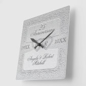 25周年記念モノグラム スクエア壁時計 (傾斜)