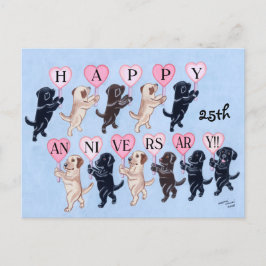 25周年記念ラブラドールレトリバー絵を描ズ ポストカード