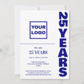 25周年記念事業ロゴ 招待状 (正面)