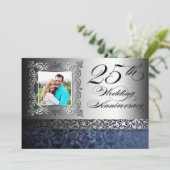 25周年記念写真結婚招待状 招待状 (スタンド正面)