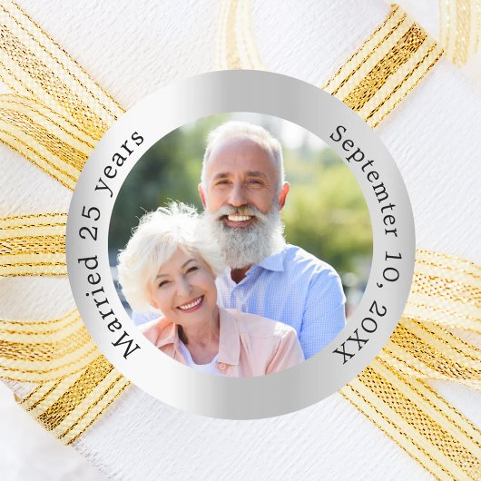 25周年記念写真 ラウンドシール