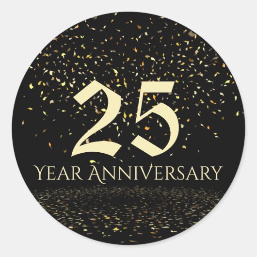25周年記念封筒用シール ラウンドシール (正面)
