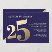 25周年記念式典ご招待 招待状 (正面/裏面)