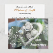 25周年記念招待状のポストカード インビテーションポストカード (正面/裏面)