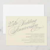25周年記念招待状 招待状 (正面/裏面)