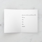 25周年記念招待状 -- 銀の花 招待状 (内部)