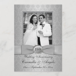 25周年記念招待状 - 銀箔は使用しないでください！ 招待状