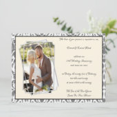 25周年記念日お祝い 招待状 (スタンド正面)