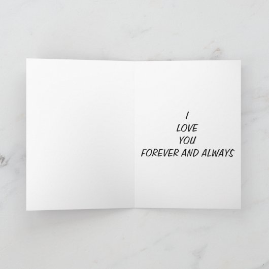 25周年記念日も毎日も愛してる カード (内部)