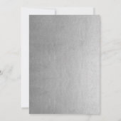 25周年記念日用パーソナライズド・フェイクシルバー 招待状 (裏面)