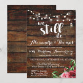 25周年記念日、まだまだ記念日を大切に 招待状 (正面/裏面)