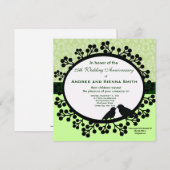 25周年記念日 招待状 (正面/裏面)