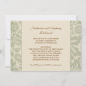 25周年記念日 招待状 (裏面)