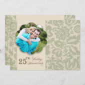 25周年記念日 招待状 (正面/裏面)