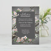 25周年記念日 - 銀婚式 招待状 (スタンド正面)