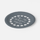 25周年記念紙のプレート ペーパープレート (アングル)