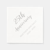 25周年記念紙パーティーナプキンス スタンダードカクテルナプキン (正面)