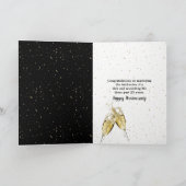 25周年記念結婚のスパーカー カード (内部)