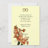 25周年記念結婚の更新 招待状 (裏面)