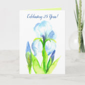 25周年記念結婚の水彩美容器 カード (正面)