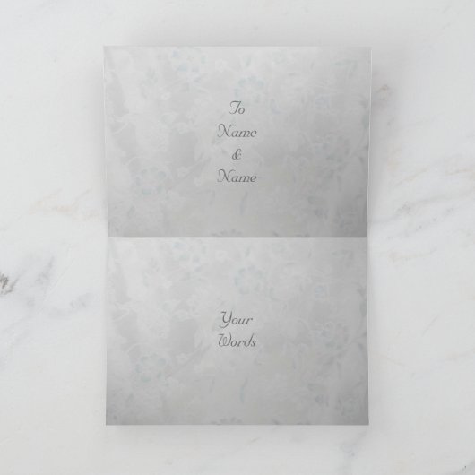 25周年記念結婚カード カード (内部)