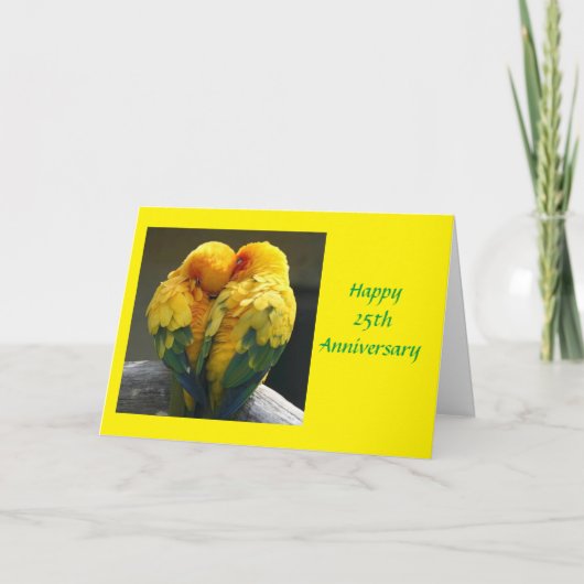 **25周年記念結婚カード** カード (正面)