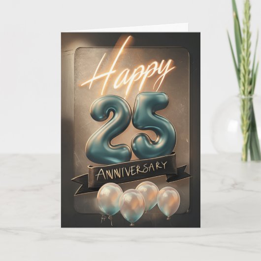 25周年記念結婚カード カード (正面)
