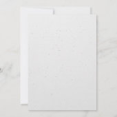 25周年記念結婚シルバーとグレー 招待状 (裏面)