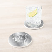 25周年記念結婚シルバーハート コースター (側面)