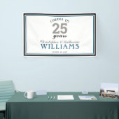 25周年記念結婚シルバー応援～25年 横断幕 (トレードショー)