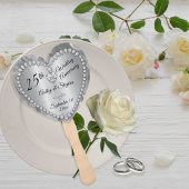 25周年記念結婚シルバー・ダイヤモンド記念 ハンドファン