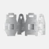 25周年記念結婚シルバー フェイバーボックス (折り畳みなし)