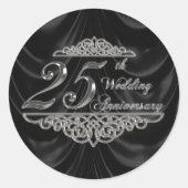 25周年記念結婚シール ラウンドシール (正面)