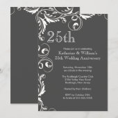 25周年記念結婚パーティー招待状 招待状 (正面/裏面)