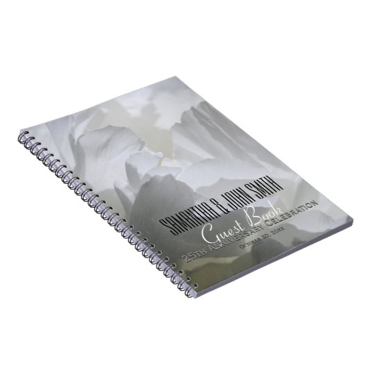25周年記念結婚パーティー牡丹ゲストブック1 ノートブック (右側)