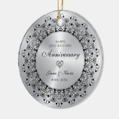 25周年記念結婚ブラックマンダラオン金ゴールド セラミックオーナメント (左)