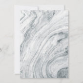 25周年記念結婚マーブルグレー 招待状 (裏面)